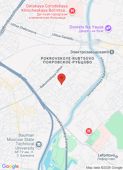Map showing Moscow, Russia