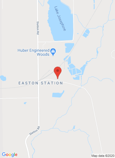 Map showing Easton, United States