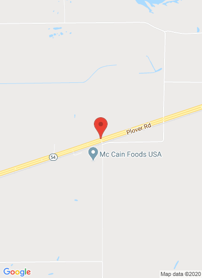 Map showing Plover, United States