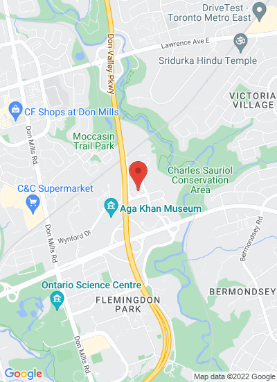 Map showing Toronto, Canada