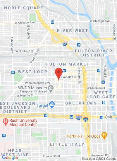 Map showing Chicago, United States
