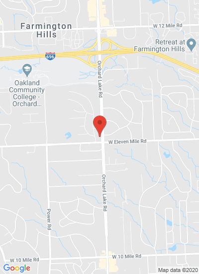 Map showing Farmington Hills, United States
