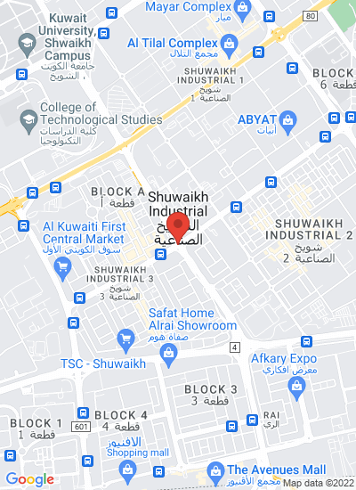 Map showing Kuwait, Kuwait