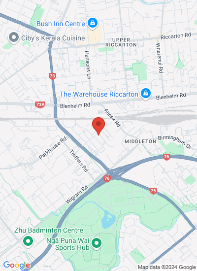 Map showing Christchurch, New Zealand