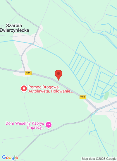 Map showing Skalbmierz, Poland