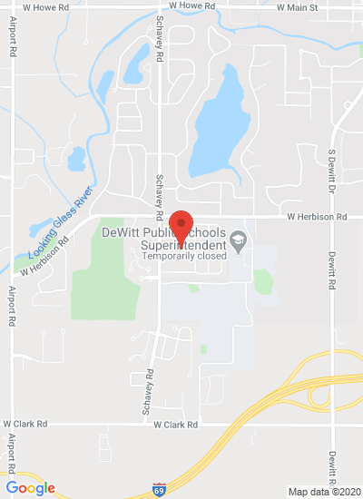 Map showing DeWitt, United States