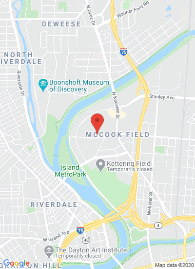Map showing Dayton, United States