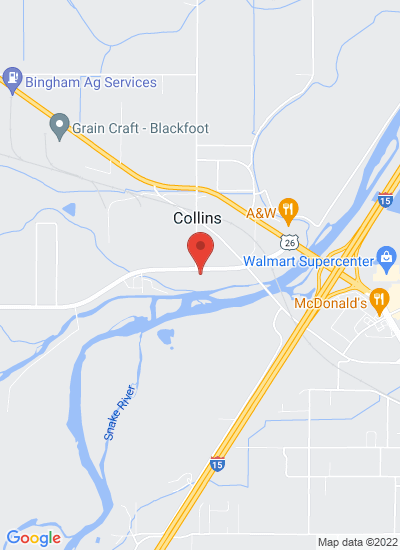 Map showing Blackfoot, United States