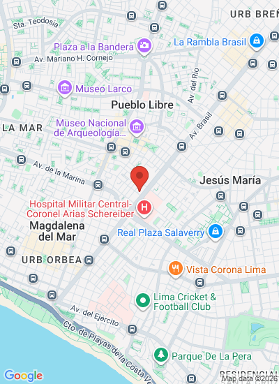 Map showing Peru