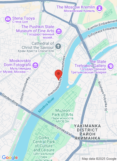 Map showing Moscow, Russia