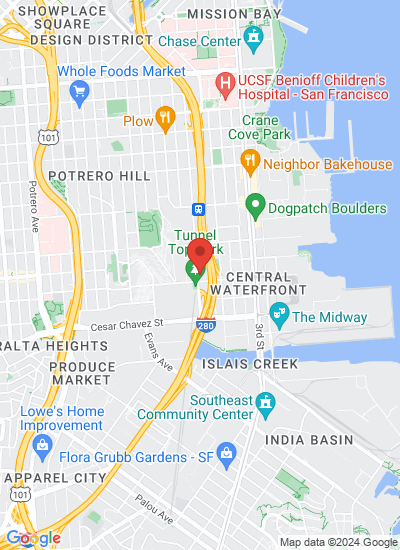 Map showing San Francisco, United States