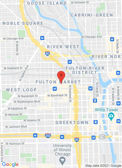 Map showing Chicago, United States