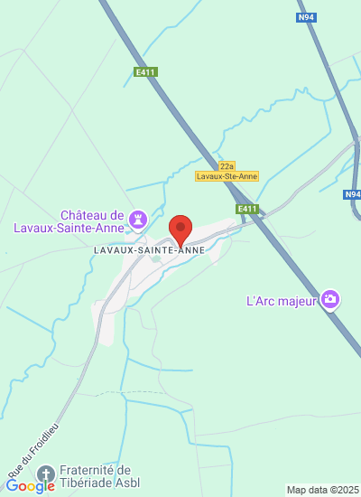 Map showing Lavaux-Sainte-Anne, Belgium