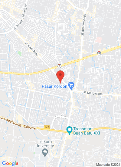 Map showing Bandung, Indonesia