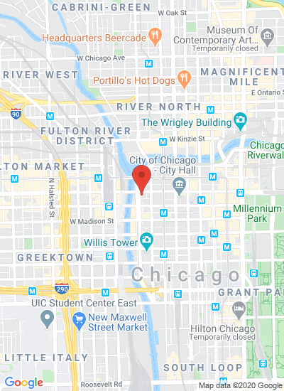 Map showing Chicago, United States