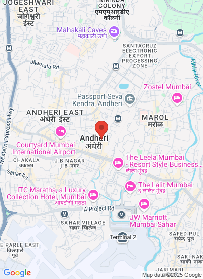 Map showing Mumbai, India