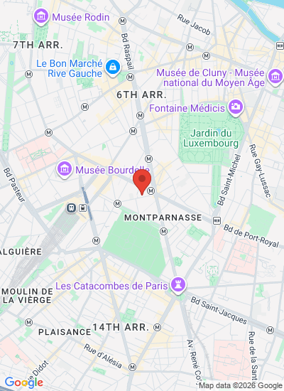 Map showing Paris, France