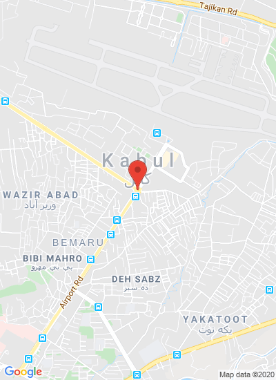 Map showing Kabul, Afghanistan