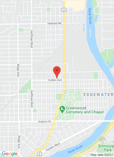 Map showing Rockford, United States