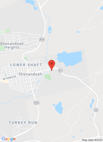Map showing Shenandoah, United States