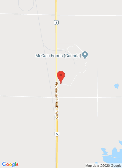 Map showing Carberry, Canada