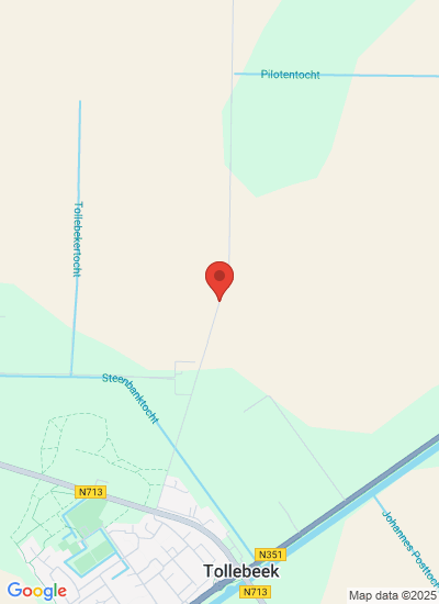 Map showing Tollebeek, Netherlands