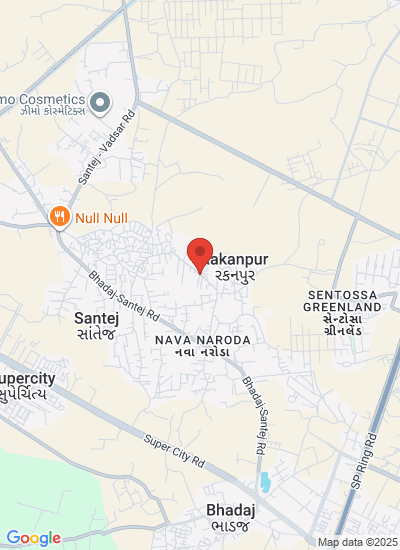 Map showing Gandhinagar, India