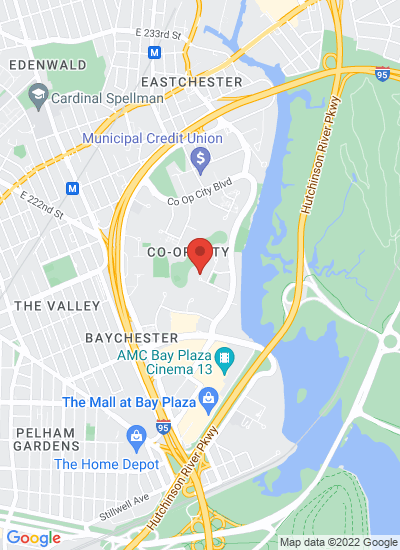 Map showing Bronx, United States
