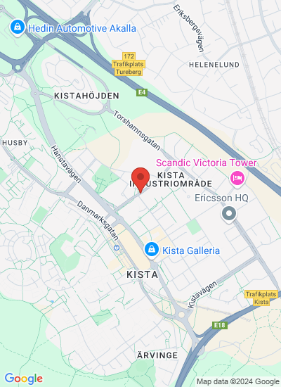 Map showing Kista, Sweden
