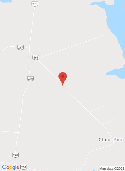 Map showing Vernon Bridge, Canada