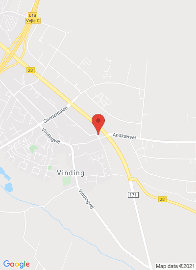 Map showing Vejle, Denmark