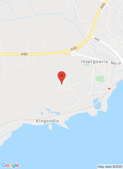 Map showing Dundee, United Kingdom