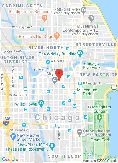 Map showing Chicago, United States