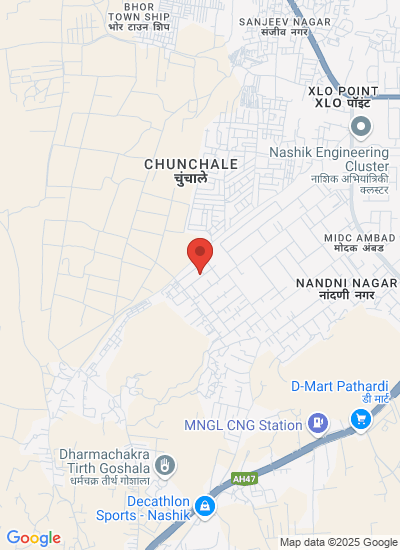 Map showing AMBAD, NASHIK, India