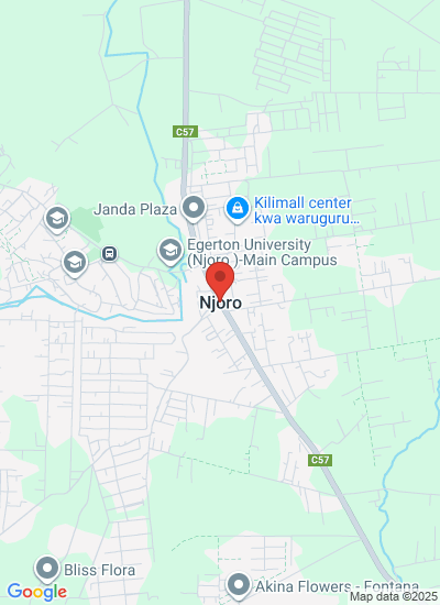 Map showing Nakuru, Kenya