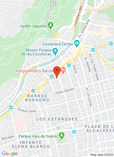 Map showing Santiago, Chile