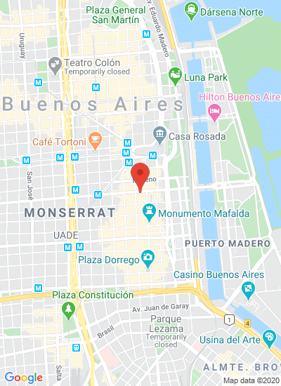 Map showing Argentina