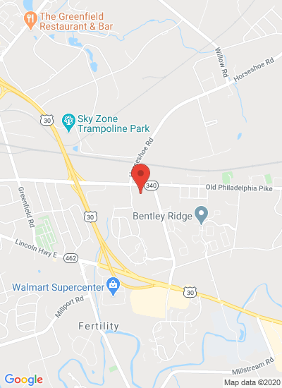 Map showing Lancaster, United States