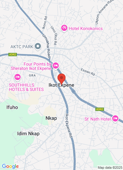 Map showing Umuahia, Nigeria