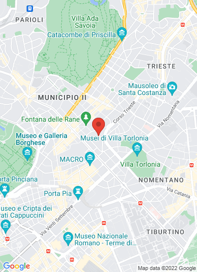 Map showing Rome, Italy