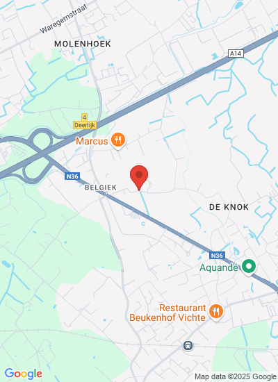 Map showing Deerlijk, Belgium
