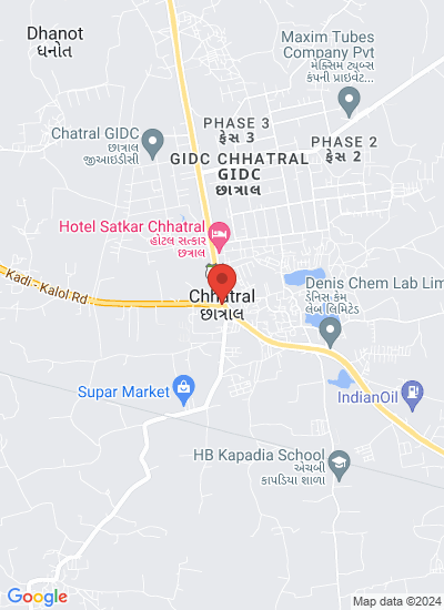 Map showing Gandhinagar, India