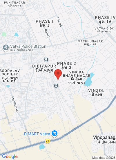 Map showing Ahmedabad, India