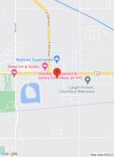 Map showing Columbus, United States