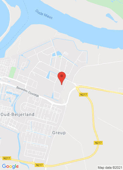 Map showing Oud-Beijerland, Netherlands
