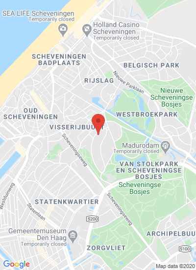 Map showing Den Haag, Netherlands