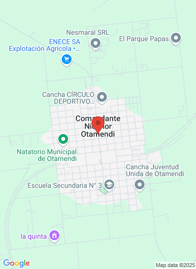 Map showing Nicanor Otamendi, Argentina