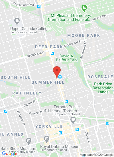 Map showing Toronto, Canada
