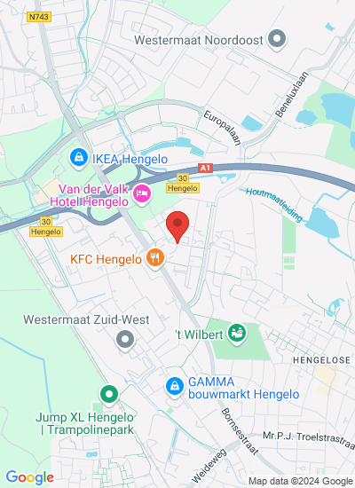 Map showing Hengelo, Netherlands