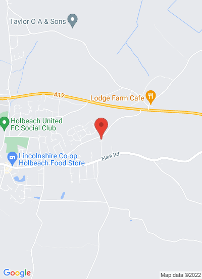 Map showing Spalding, United Kingdom